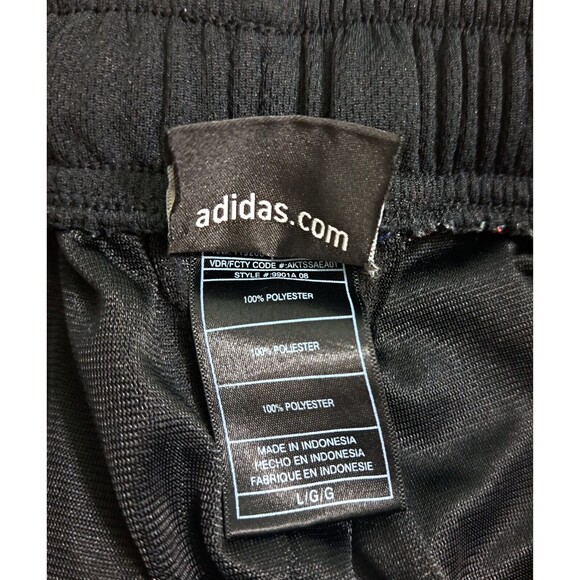 Toronto Raptors Men's Large Adidas Basketball Gym Shorts Black Red White NBA - Picture 6 of 10